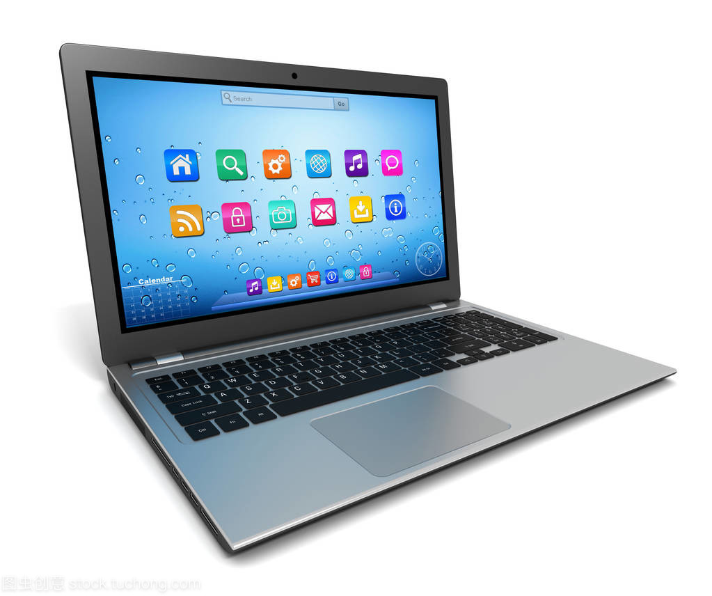 現(xiàn)代筆記本電腦 3D插圖隔離技術驅動未來計算